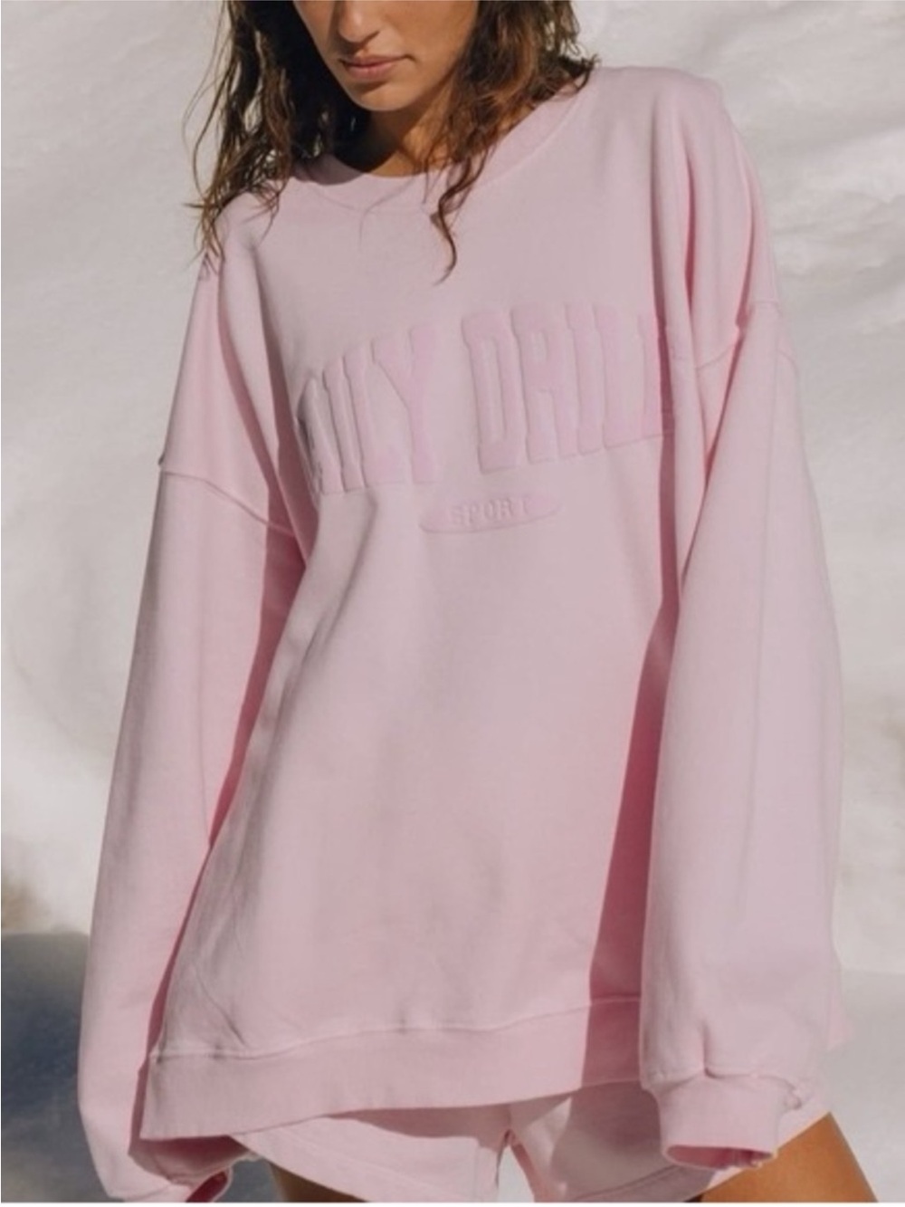 Daily Drills Pink Crewneck